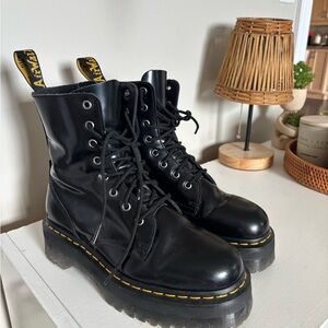 Dr. Martens Black Combat/Platform Boots